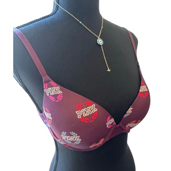 Victoria's Secret PINK Wear Everywhere Push-Up Bra 32D - Picture 1 of 11